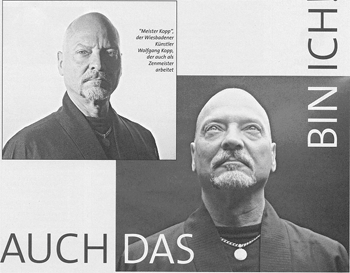 Zeichnung von Meister Kopp: Er zeigt Moritz wo's langgeht